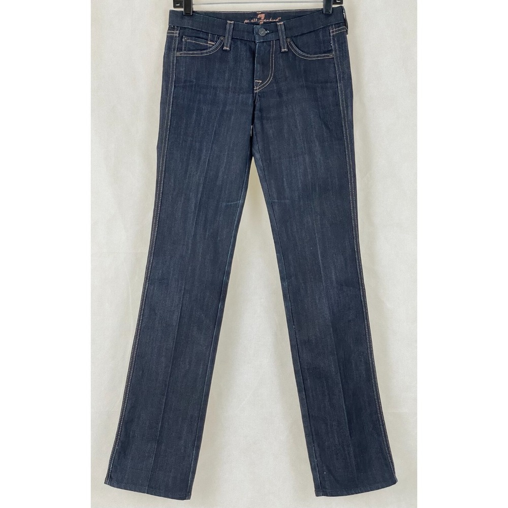 7 Seven For All Mankind Womans 25 Jeans Kate Ankle Dark Wash Stretch USA Made
